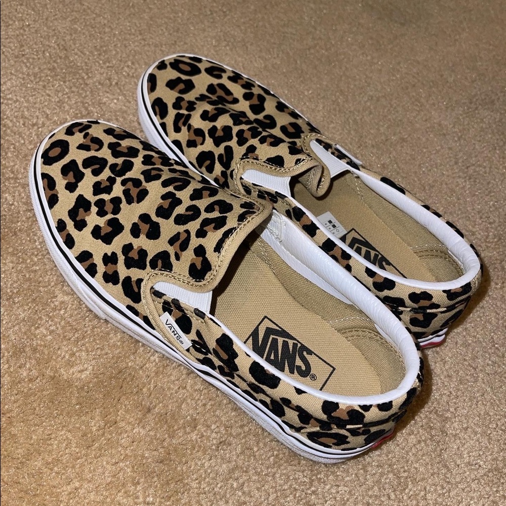 Cheetah print vans